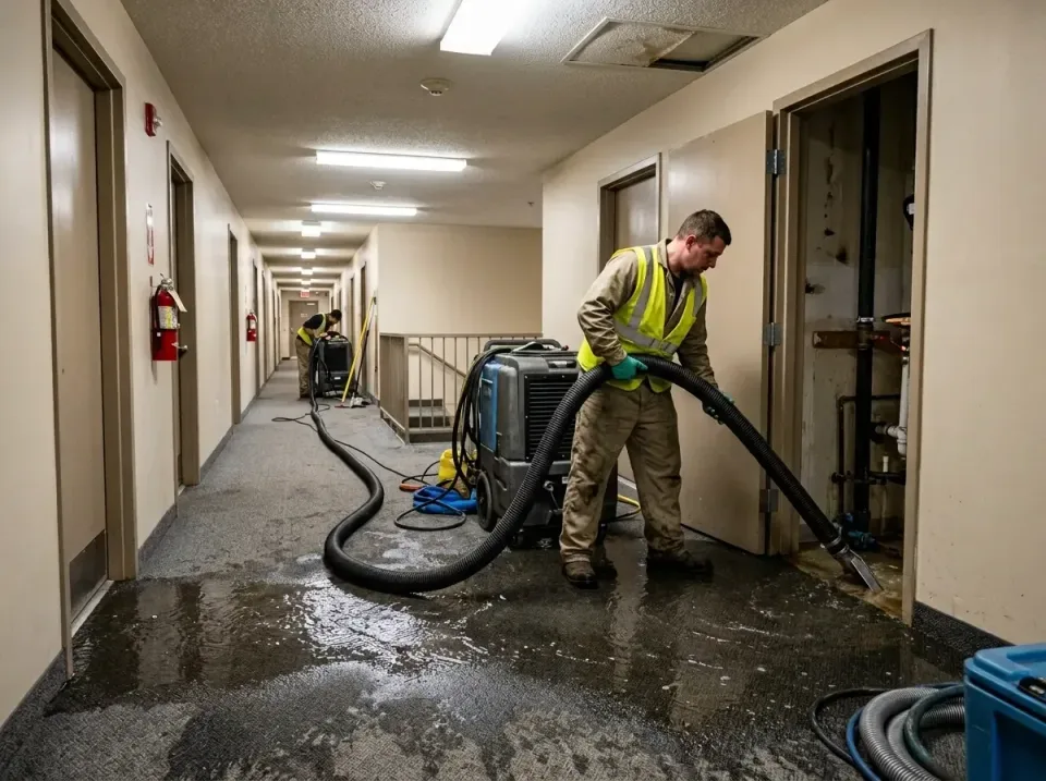 multi-unit-apartment-hallway-f-005 — frequently asked questions, Emergency Burst Pipe Water Extraction & Removal in Bulverde…